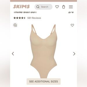 SKIMS Seamless sculpt thong bodysuit NEW
